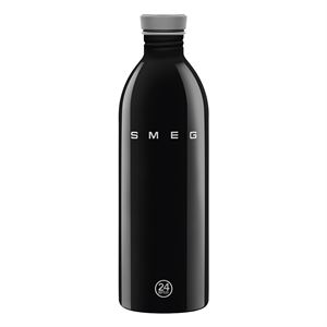 Smeg Urban Bottle Siyah Paslanmaz Çelik Matara 1L