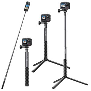 Akaso 120 cm Uzatılabilir Selfie Çubuğu ve Tripod Standı Aksiyon Kamera Aksesuarı