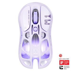 Gravastar Mercury M1 Pro RGB 26.000 DPI Optik Gaming Mouse, Kablosuz, Lavender Purple