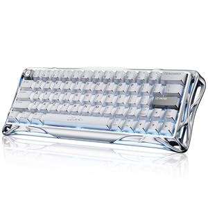 GravaStar Mercury V60 Pro Manyetik Switch Gaming Klavye, Kablolu, İngilizce Q, Chrome Silver