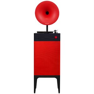 Fennessy i5 Bluetooth Hoparlörlü 110W Hi-Fi Retro Pikap Plakçalar Turntable, Kırmızı