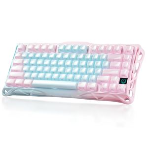 GravaStar Mercury K1 Lite RGB Kablosuz Mekanik Gaming Klavye, İngilizce Q,Aurora Mist