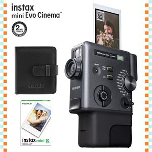 Instax Mini Evo Cinema Fotoğraf Makinası 10'lu Film ve Deri Albüm Seti