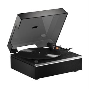 Hym Originals Lumi-S Siyah Dahili Bluetooth Hoparlörlü Retro Pikap Plakçalar