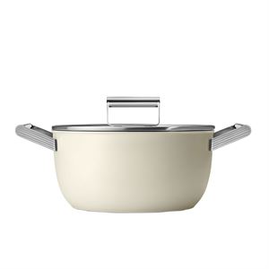 Smeg Cookware 50'S Style  Krem 24 cm Tencere