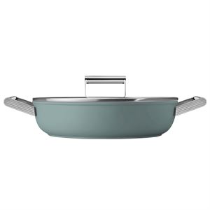 Smeg Cookware 50'S Style Zümrüt Yeşil 28 cm Pilav Tenceresi