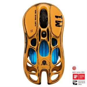Gravastar Mercury M1 Pro 26.000 DPI Optik Gaming Mouse, Kablosuz, Battle-Worn Yellow