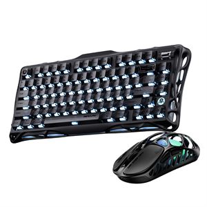 GravaStar Mercury K1 Mekanik Gaming Klavye ve X Kablosuz Optik Mouse Seti, Stealth Black