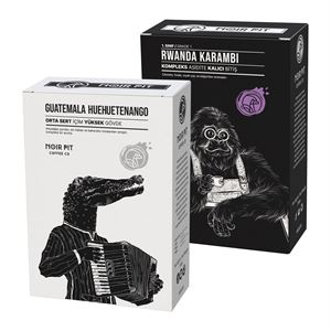 Noir Pit Coffee Co. Rwanda Karambi  ve Guatemala Çekirdek Kahve 2x250 g