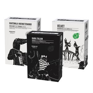 Noir Pit Coffee Co. Guatemala, Velvet ve Dark Italian Çekirdek Kahve 3x250 g