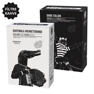 Noir Pit Coffee Co. Guatemala ve Dark Italian Filtre Kahve 2x250 g