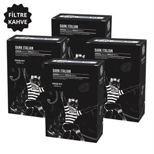 Noir Pit Coffee Co.Dark Italian Filtre Kahve 4x250 g