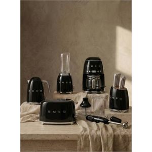 Smeg 50's Style Bella Casa Black+ 6 Parça Wedding Set