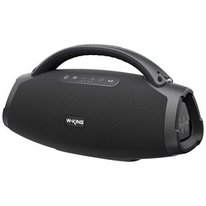 W-KING X20S Bluetooth Hoparlör, 140W RMS Boombox Ultra Bass, 24 Saate Varan Çalma Süresi, IPX7 Suya Dayanıklı, Kablosuz Stereo TWS, Powerbank/Usb/TF/Aux/OTG/Bluetooth 5.4, Ses Bombası Siyah