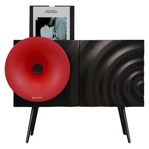 Fennessy Kresling i7s Kırmızı Bluetooth Hoparlörlü 100W Hi-Fi Pikap, Plakçalar