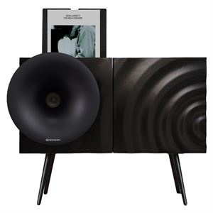 Fennessy Kresling i7s Siyah Bluetooth Hoparlörlü 100W Hi-Fi Pikap, Plakçalar